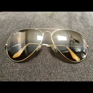 Ray Ban Large Aviator Sunglasses (Style 62014)